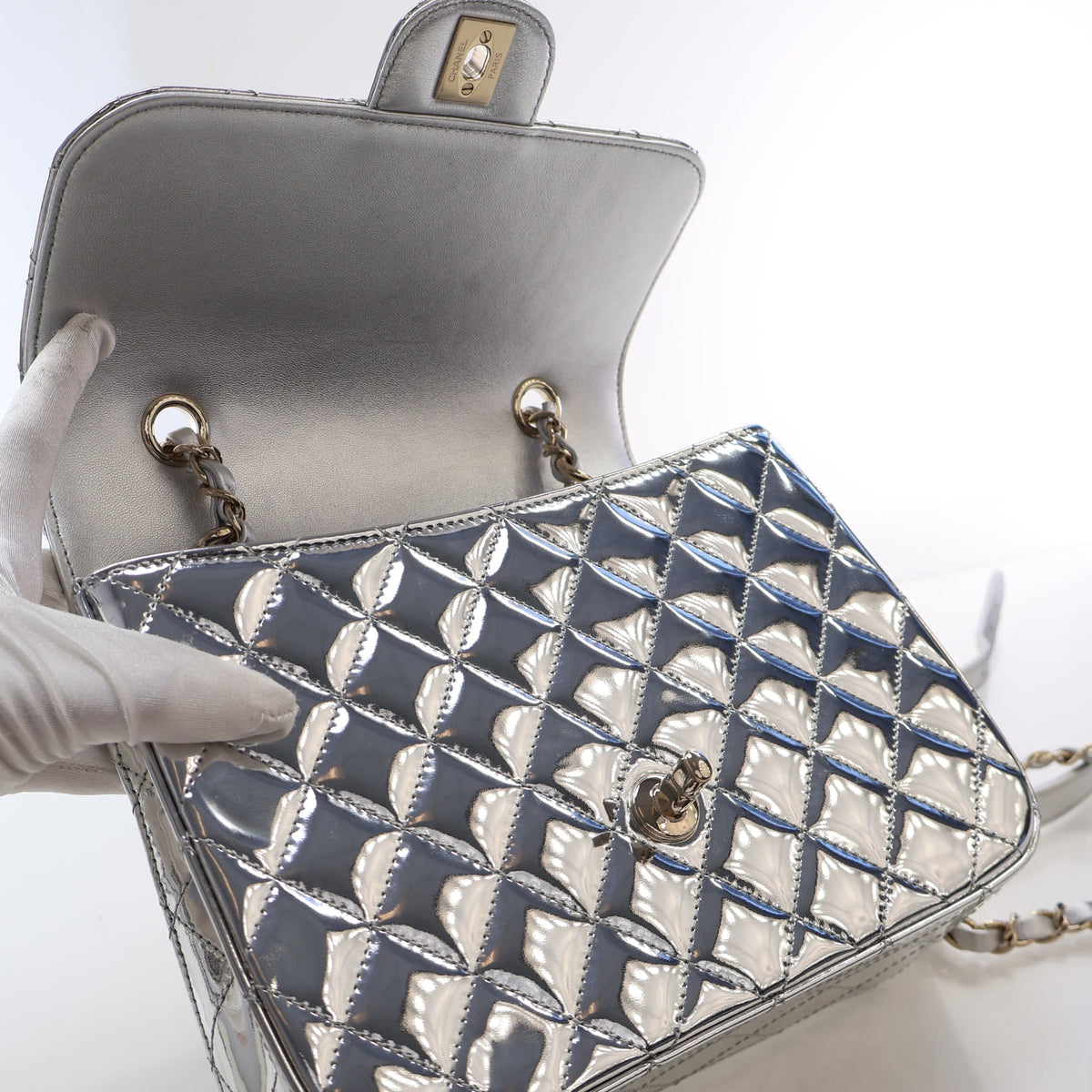 Chanel Medium Patent Hollywood Boulevard Backpack, photo 14 of 18
