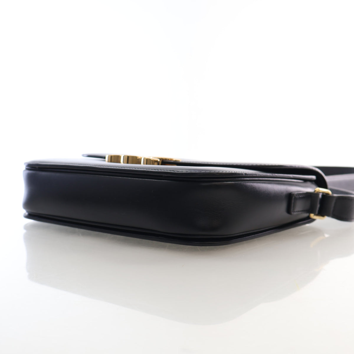 Celine Classique Calfskin Triomphe Flap Bag, photo 7 of 18