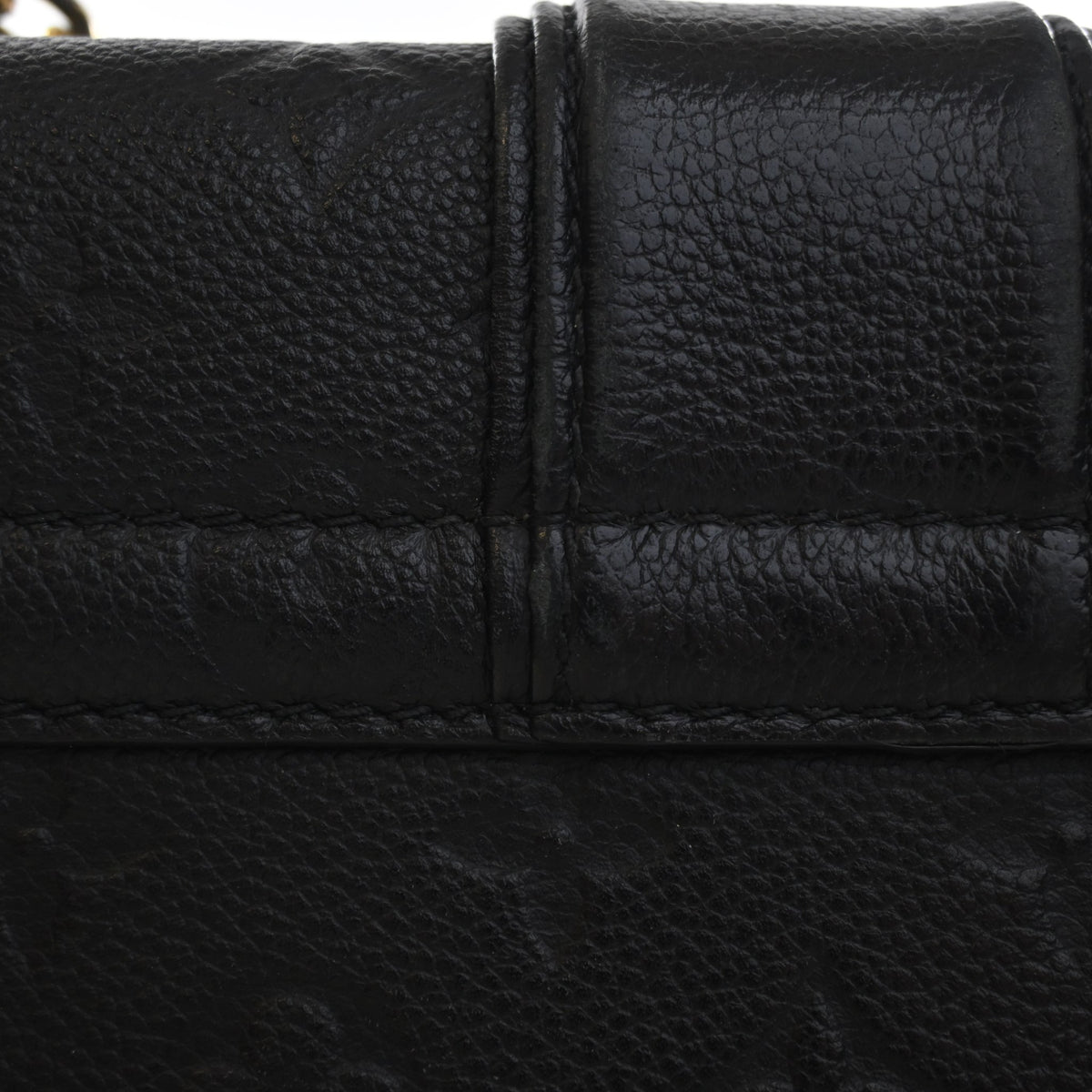 Pre-Owned Louis Vuitton PM Monogram Empreinte Saint Sulpice, corner and edge detail