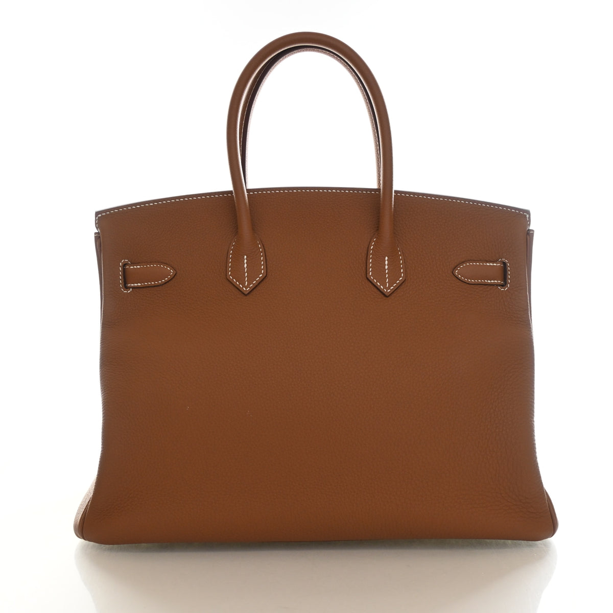 Pre-Owned Hermès Birkin 35 Gold Togo Leather, front view, photo 11 of 14