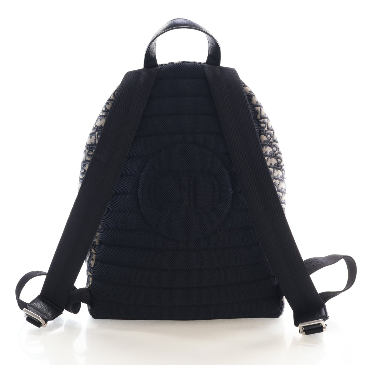 Pre-Owned Christian Dior Backpack Oblique Rider, back view