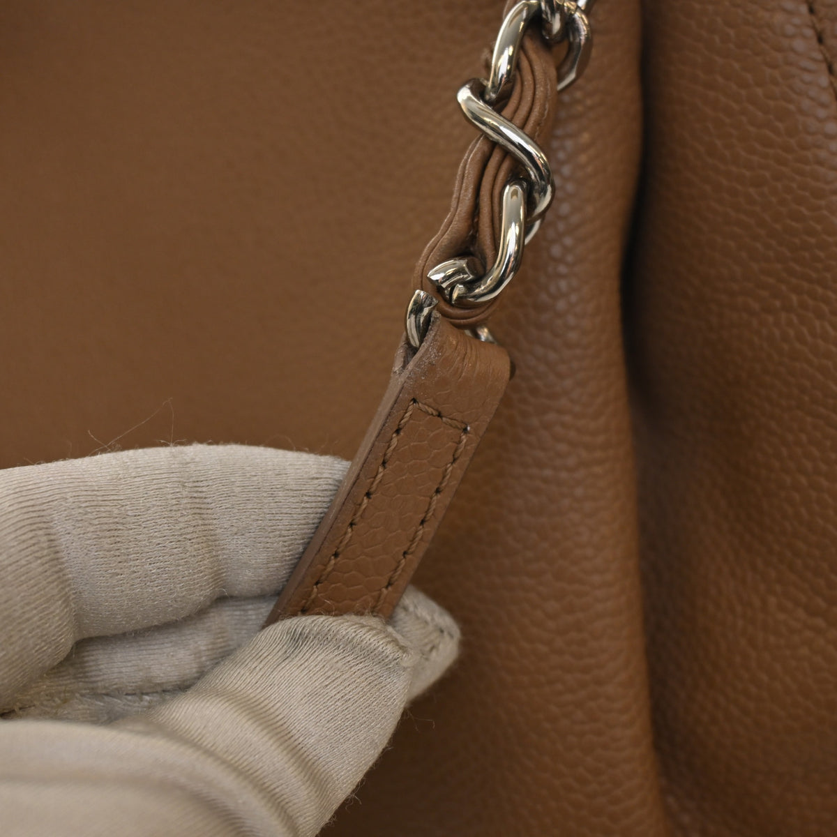 Chanel Caviar CC Pleated Timeless Tote, photo 13 of 14