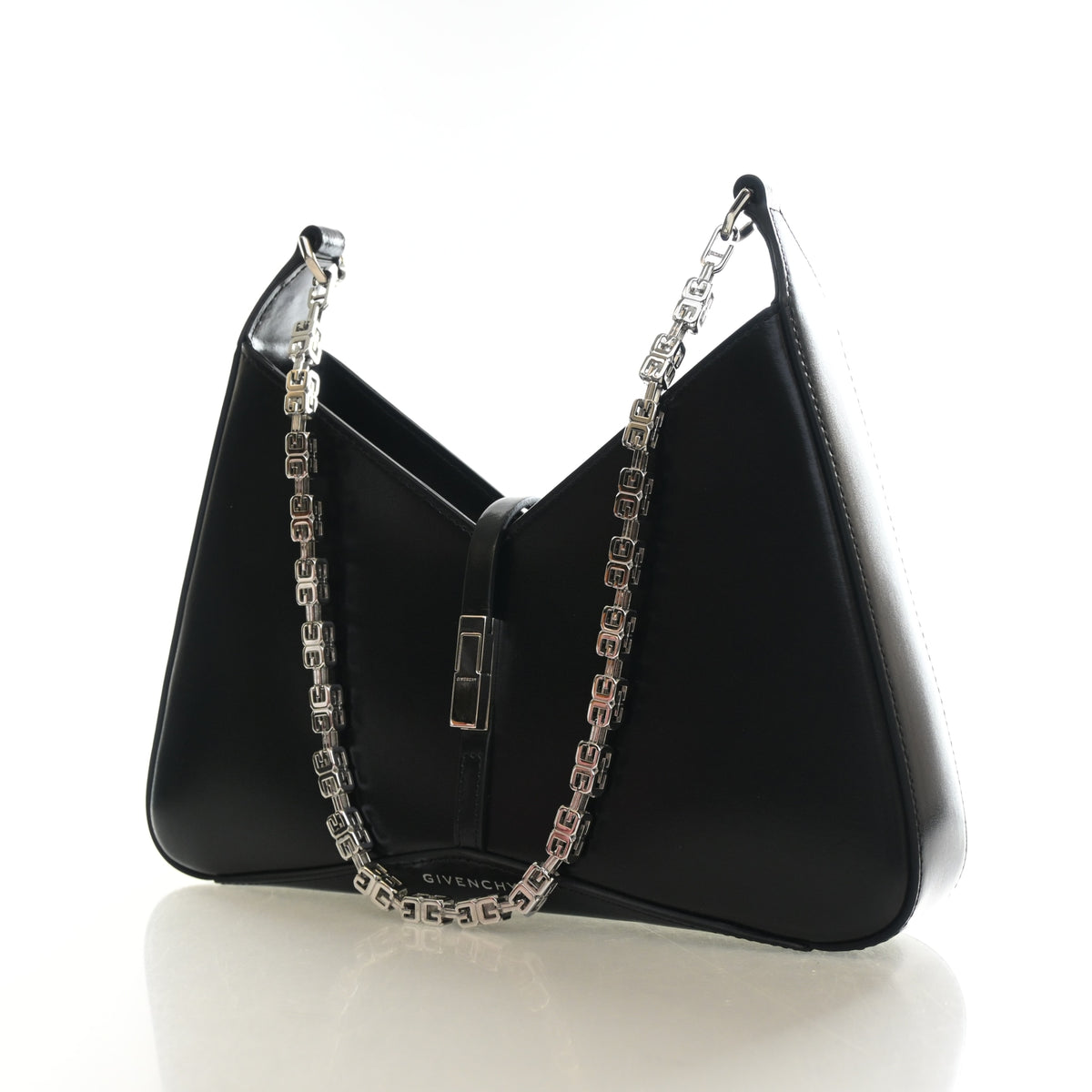Pre-Owned Givenchy Shoulder Bag Small Calfskin Cutout, three-quarter view