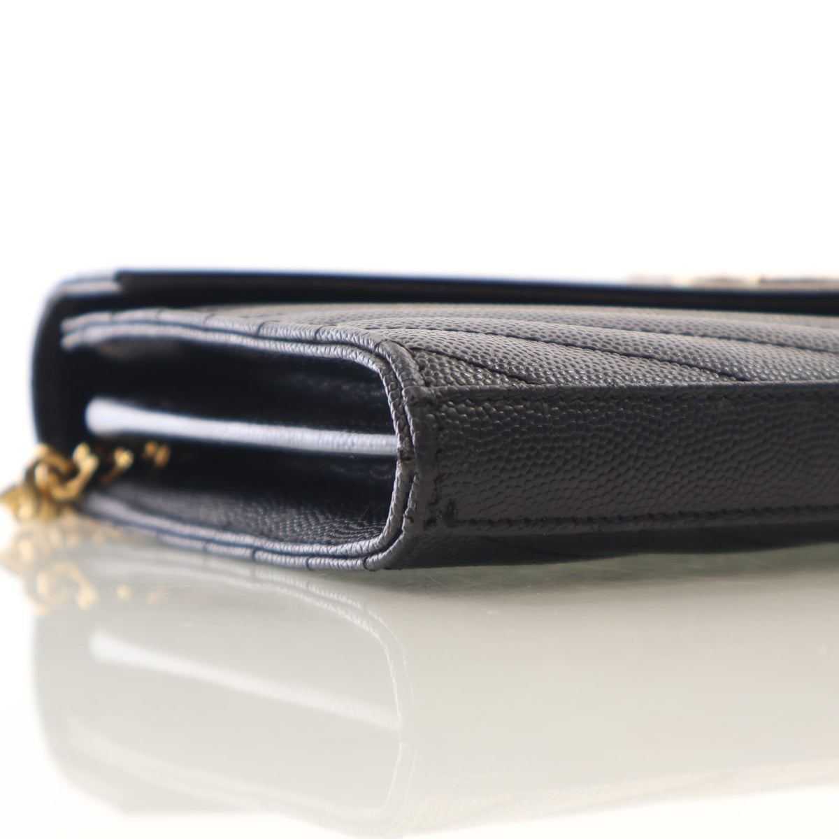 Saint Laurent Calfskin Cassandre Envelope Chain Wallet, photo 6 of 20