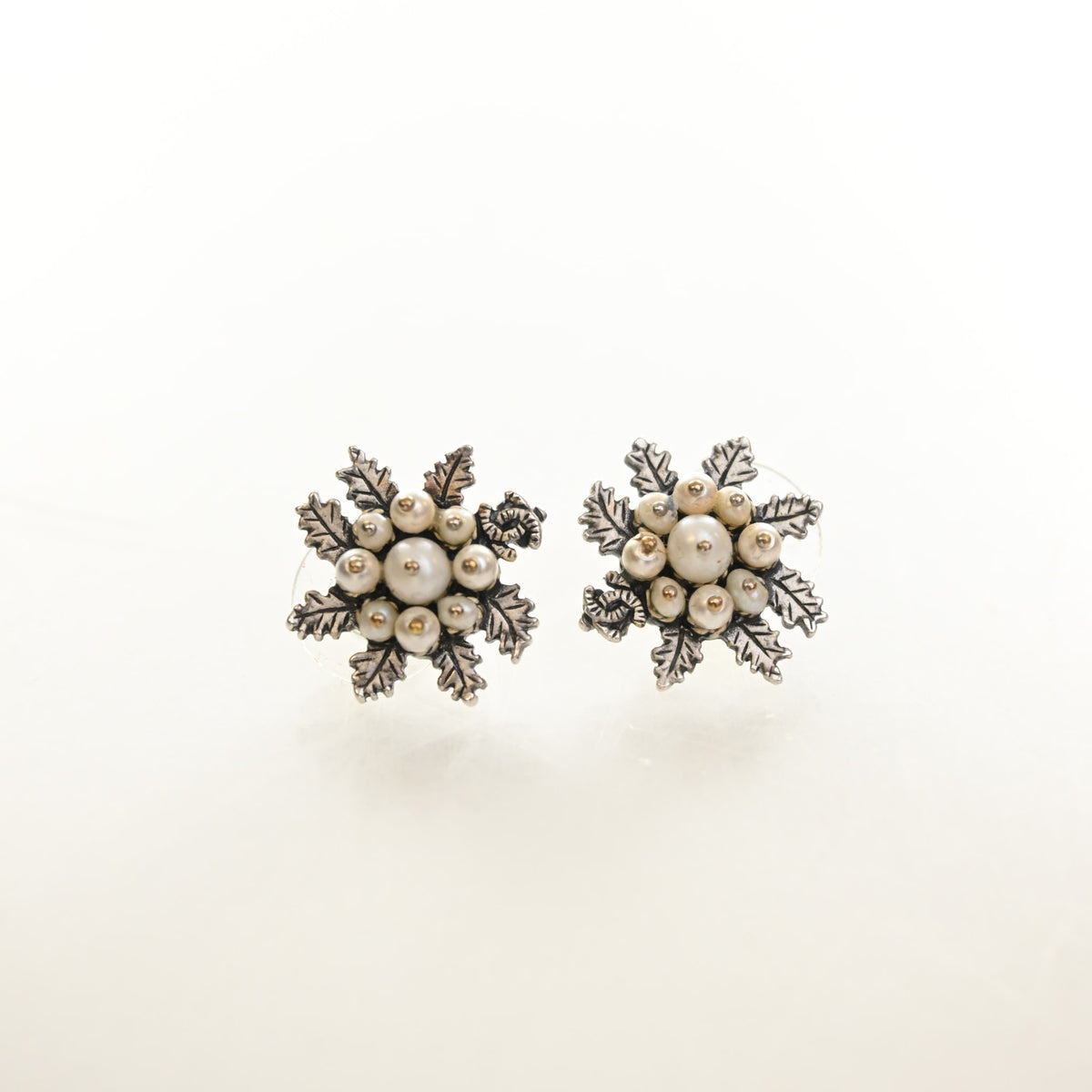 Chanel CC Pearl Cluster Stud Earrings, photo 6 of 7
