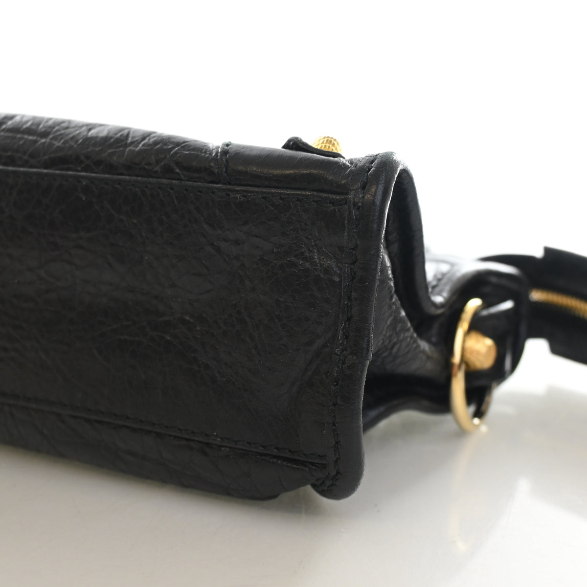 Pre-Owned Balenciaga Mini Arena Lambskin Classic City Bag, side view