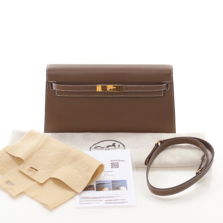 Hermes Etoupe Veau Madame Kelly Elan, photo 18 of 18