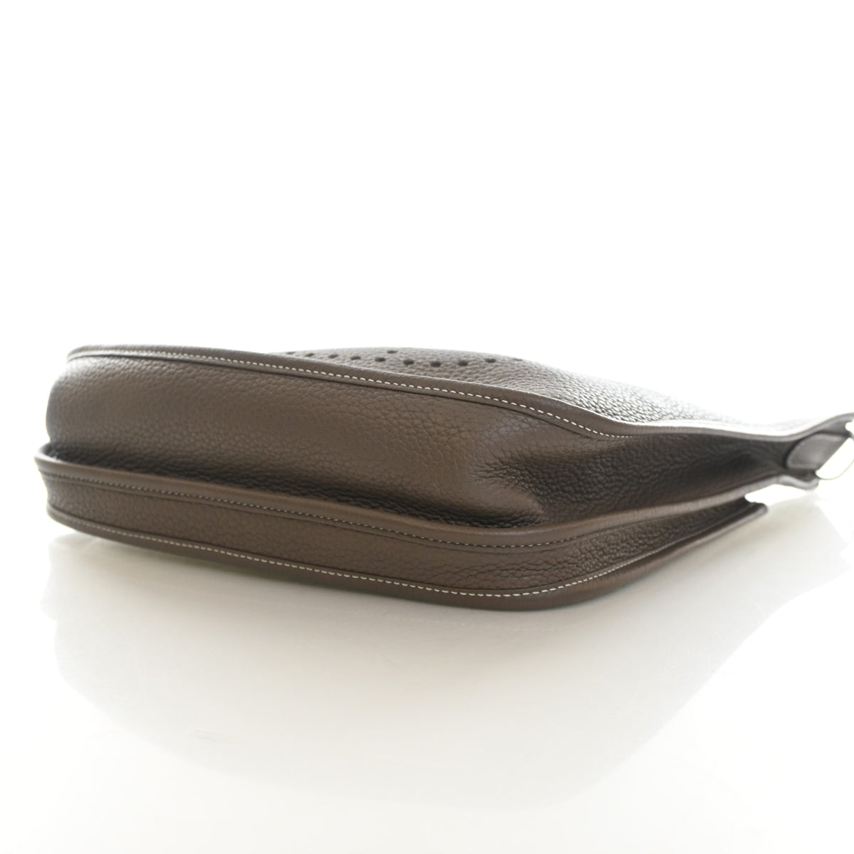 Pre-Owned Hermès Evelyne 29 Etoupe Clemence Leather III, side profile, photo 6 of 13