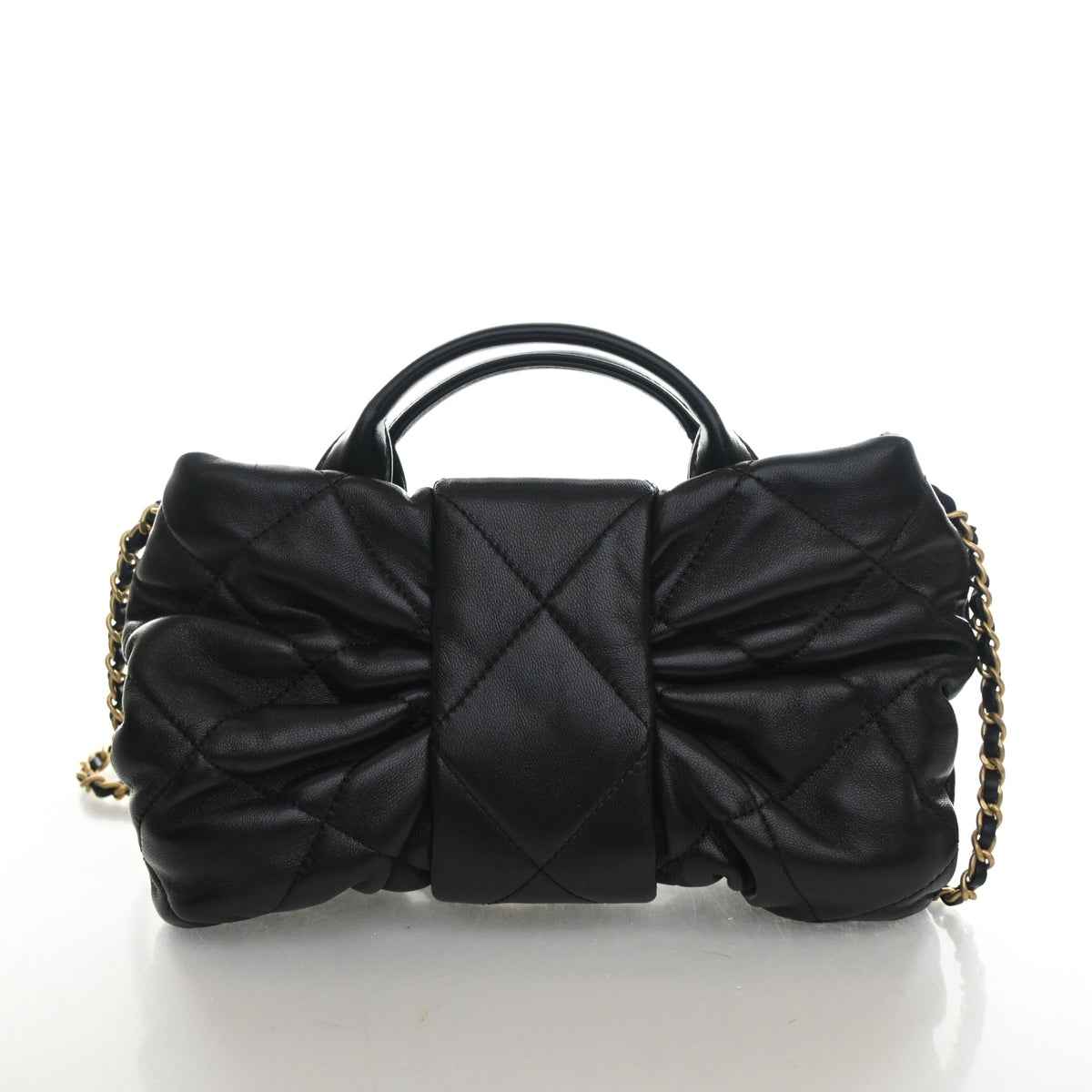Chanel Mini Lambskin Bow Clutch With Chain, photo 11 of 13