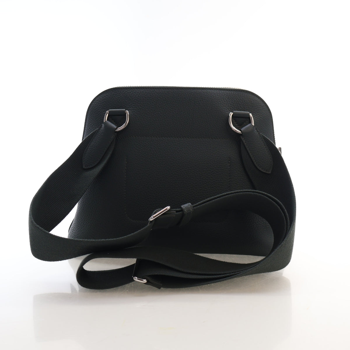 Pre-Owned Hermès Bolide Vert Mangrove Togo Leather Messenger Bag, back view