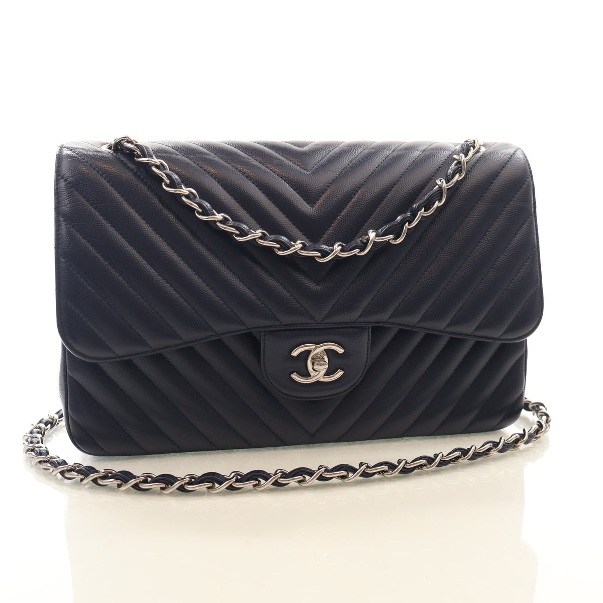 Chanel Jumbo Caviar Double Flap Bag, photo 2 of 20
