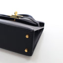 Hermes Noir Chevre Mini Kel...