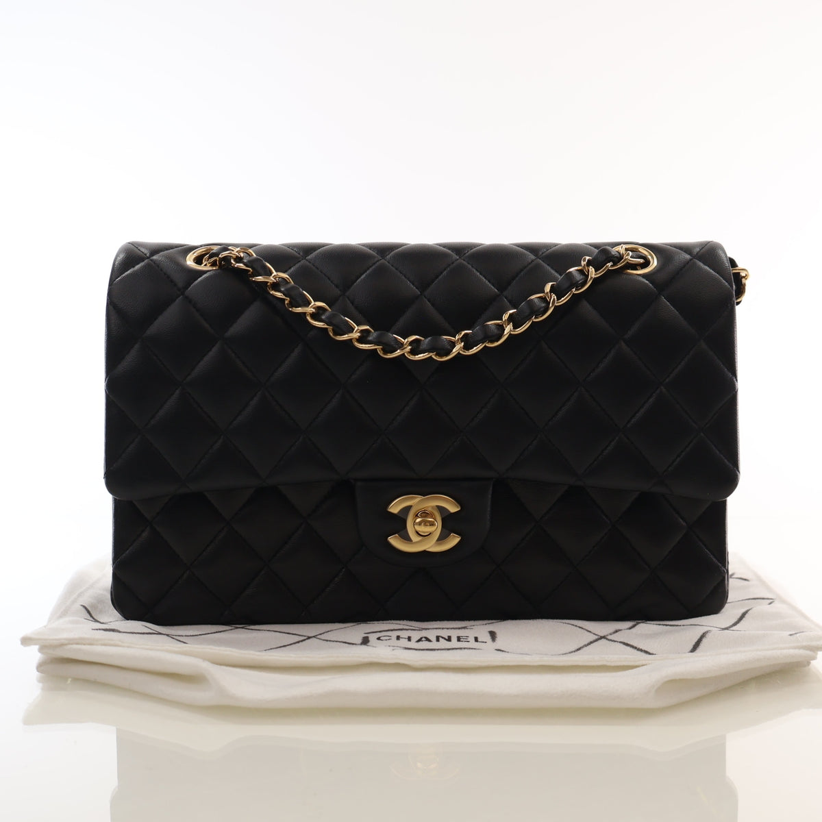Pre-Owned Chanel Classic Double Flap Medium Lambskin Bag, photo 16 of 16