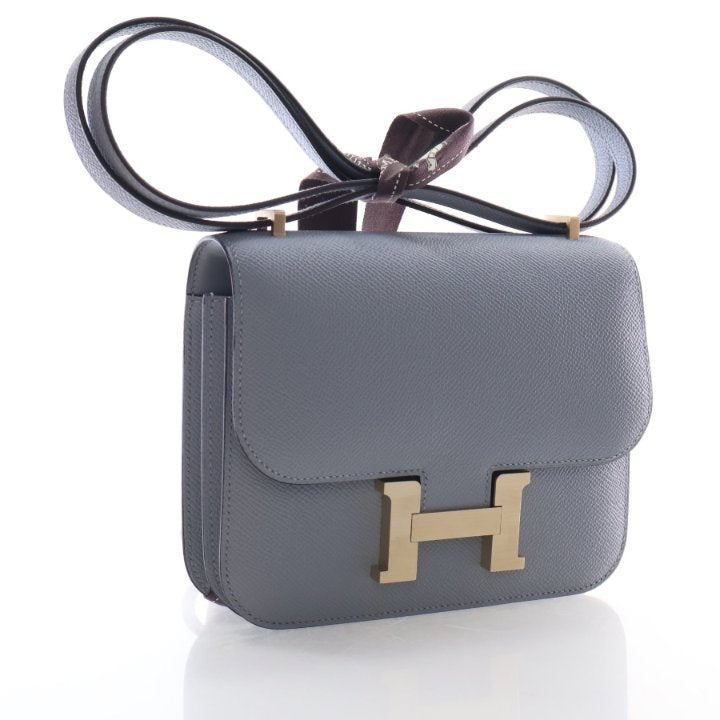 Hermes Gris Pantin Epsom Constance 18