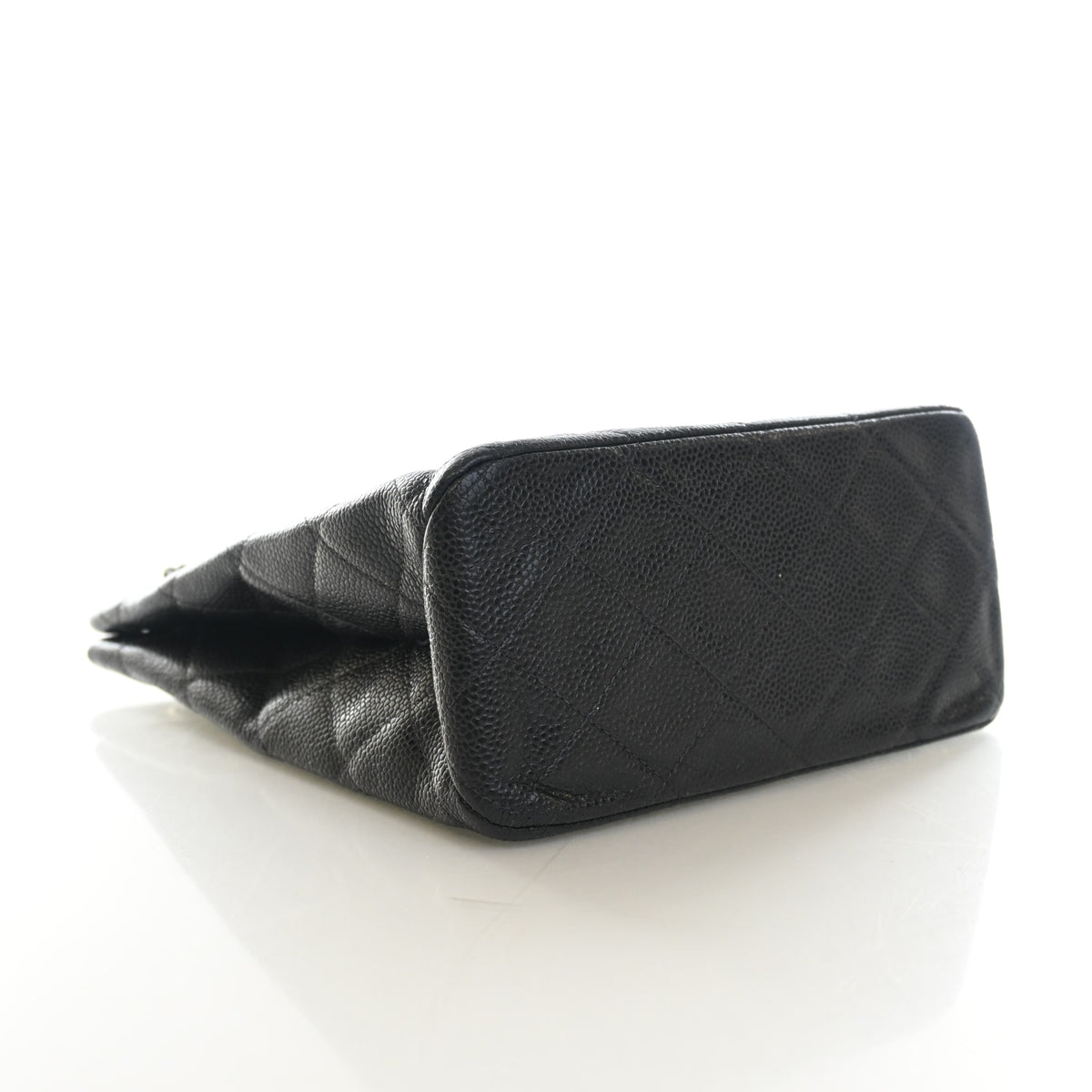 Vintage Chanel Tote Bag Caviar Leather Bucket, base and feet view