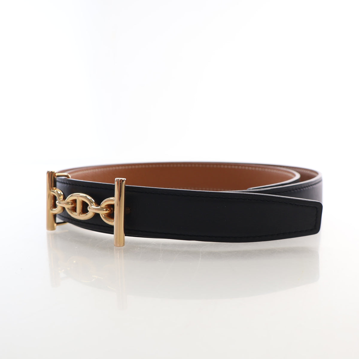 Hermes Swift Epsom Noir Lagune Belt, photo 3 of 10
