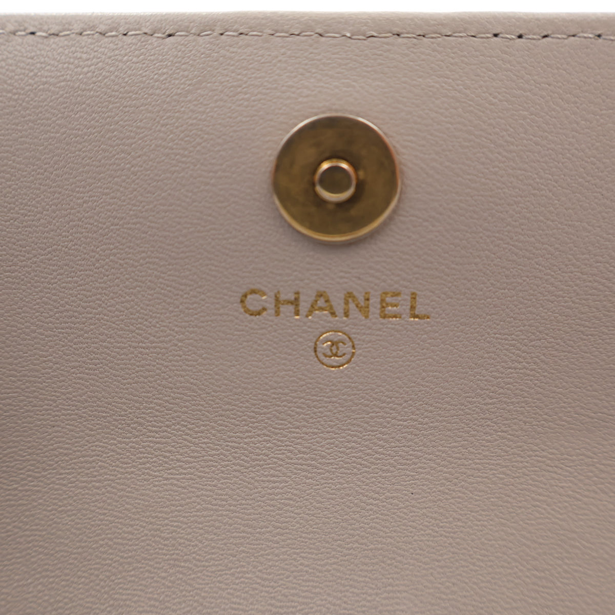 Pre-Owned Chanel Sunglasses Lambskin Case On Chain, logo detail