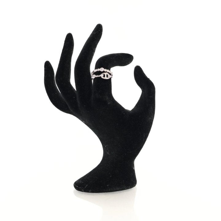 Hermes Chaine D'Ancre Chaos Fancy Ring, Sz 6