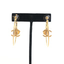 Chanel Pearl CC Double Hoop...