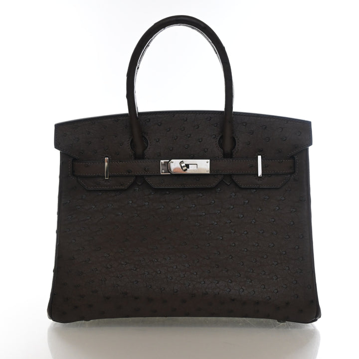 Hermes Vintage Chocolat Ostrich Birkin 30