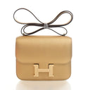 Hermes Bronze Dore Chevre C...