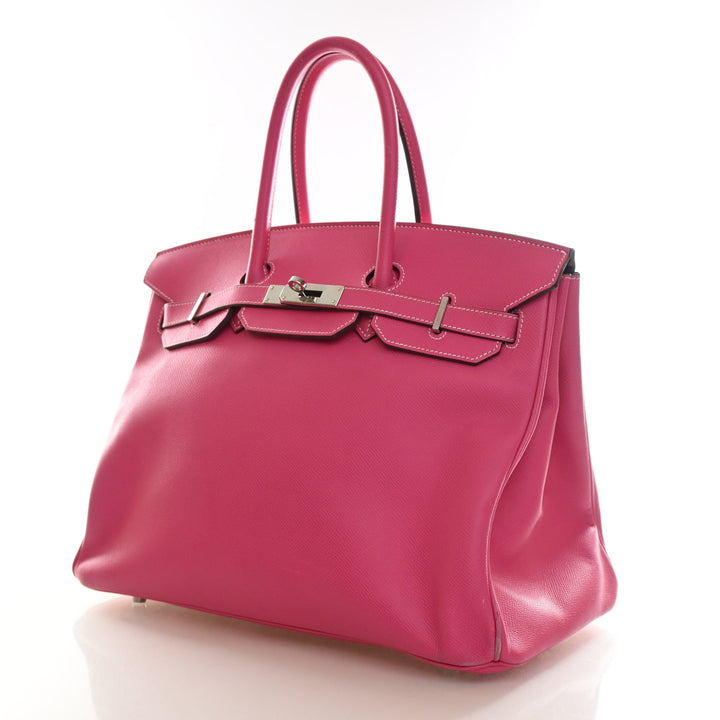 Hermes Rose Tyrien Epsom Candy Birkin 35