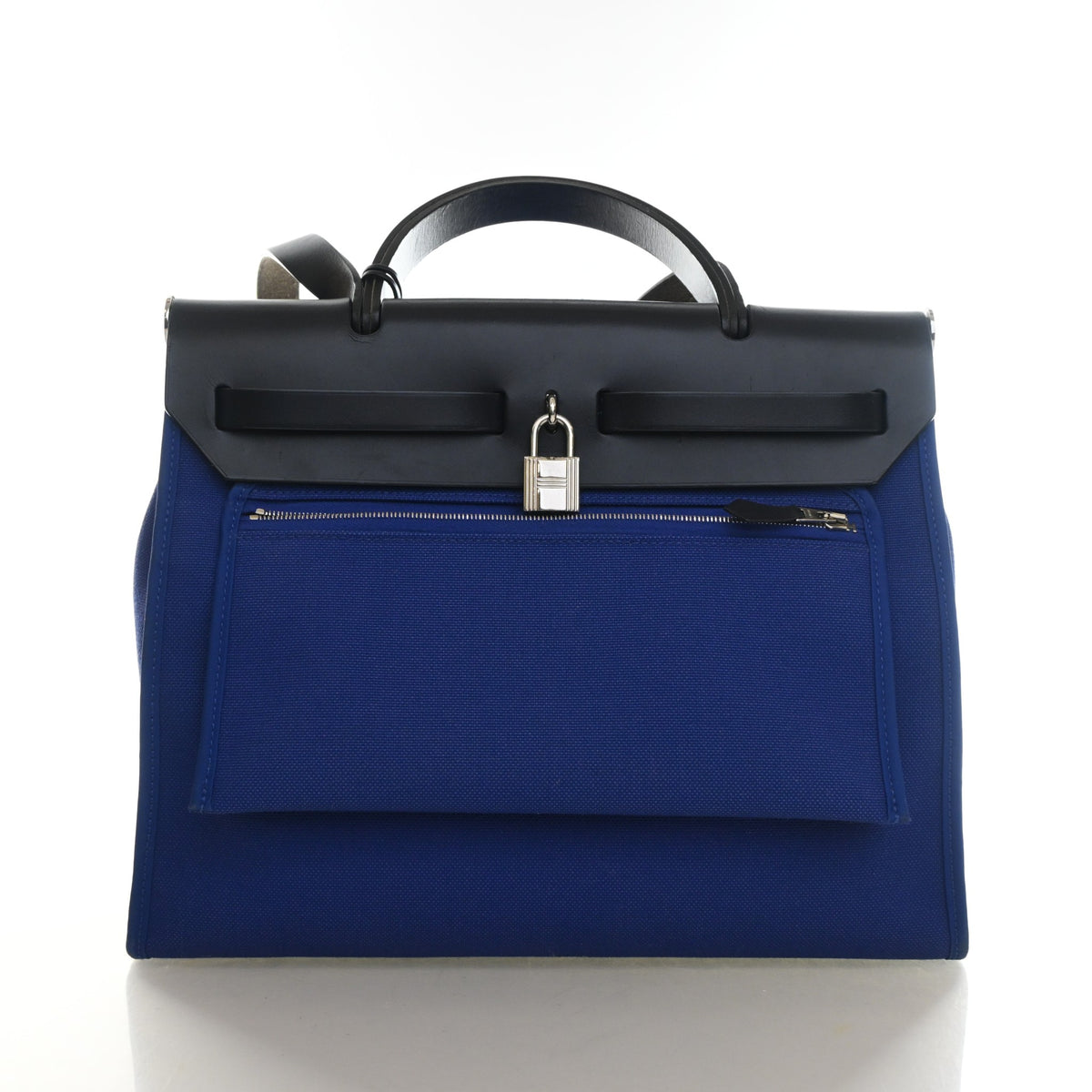Hermes Bleu Electrique Toile Herbag Zip 31, photo 11 of 18