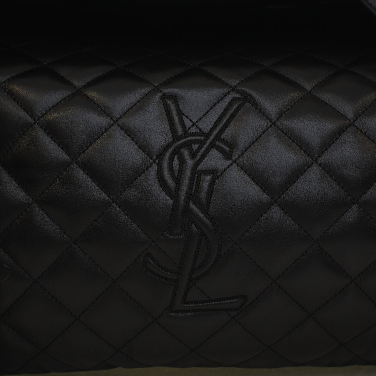 Pre-Owned Saint Laurent Calfskin ES Giant Travel Bag, logo detail, photo 4 of 12