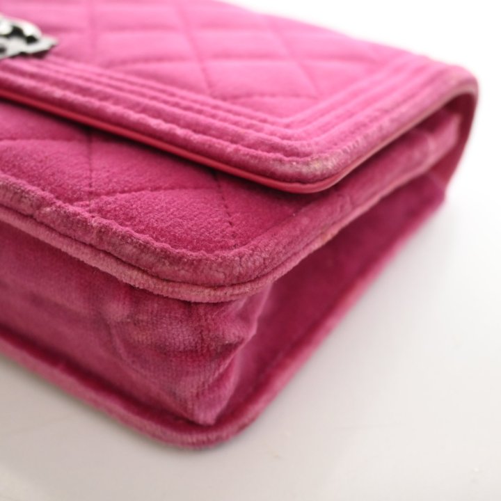 Chanel Velvet Boy Wallet On Chain (WOC), photo 18 of 19