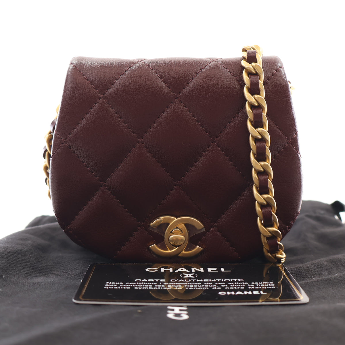 Chanel Mini Lambskin Coco Mail Clutch With Chain, photo 16 of 16