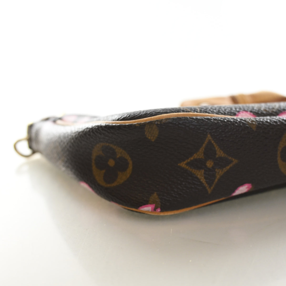 Vintage Louis Vuitton Pochette Monogram Cherry Blossom Accessoires, side view
