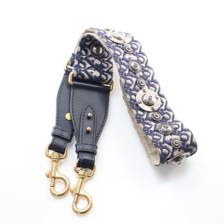 Christian Dior Calfskin Canvas Guitar Strap
