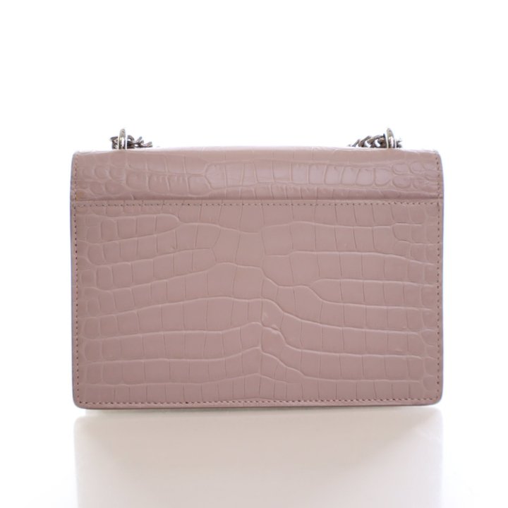 Saint Laurent Mini Crocodile Embossed Leather Sunset Flap Bag