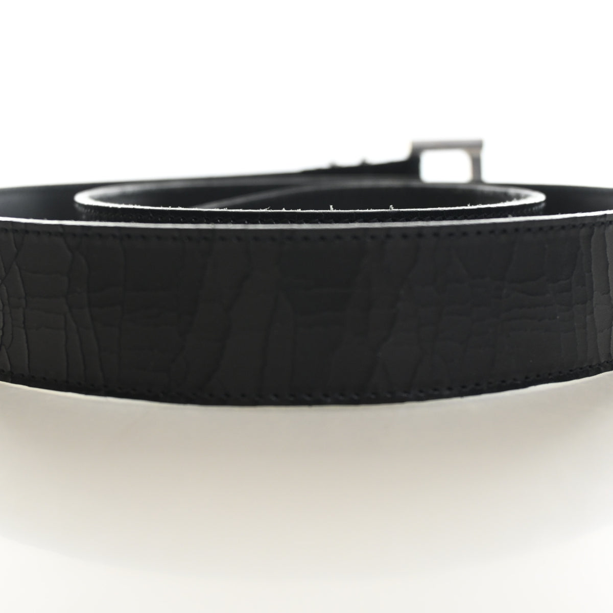 Pre-Owned Saint Laurent Belt Sz 85 Leather Cassandre, flat lay, photo 6 of 8