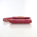Chanel Red Lambskin 19 Card...