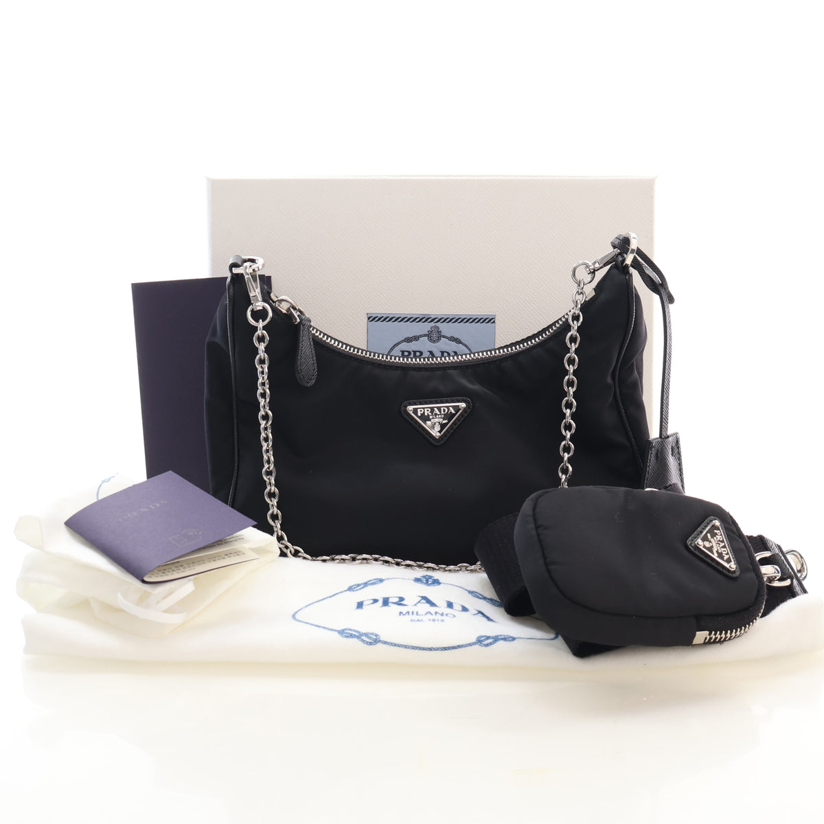 Pre-Owned Prada Mini Re-nylon Re-edition 2000, with dust bag