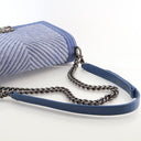 Chanel Large Denim Chevron ...