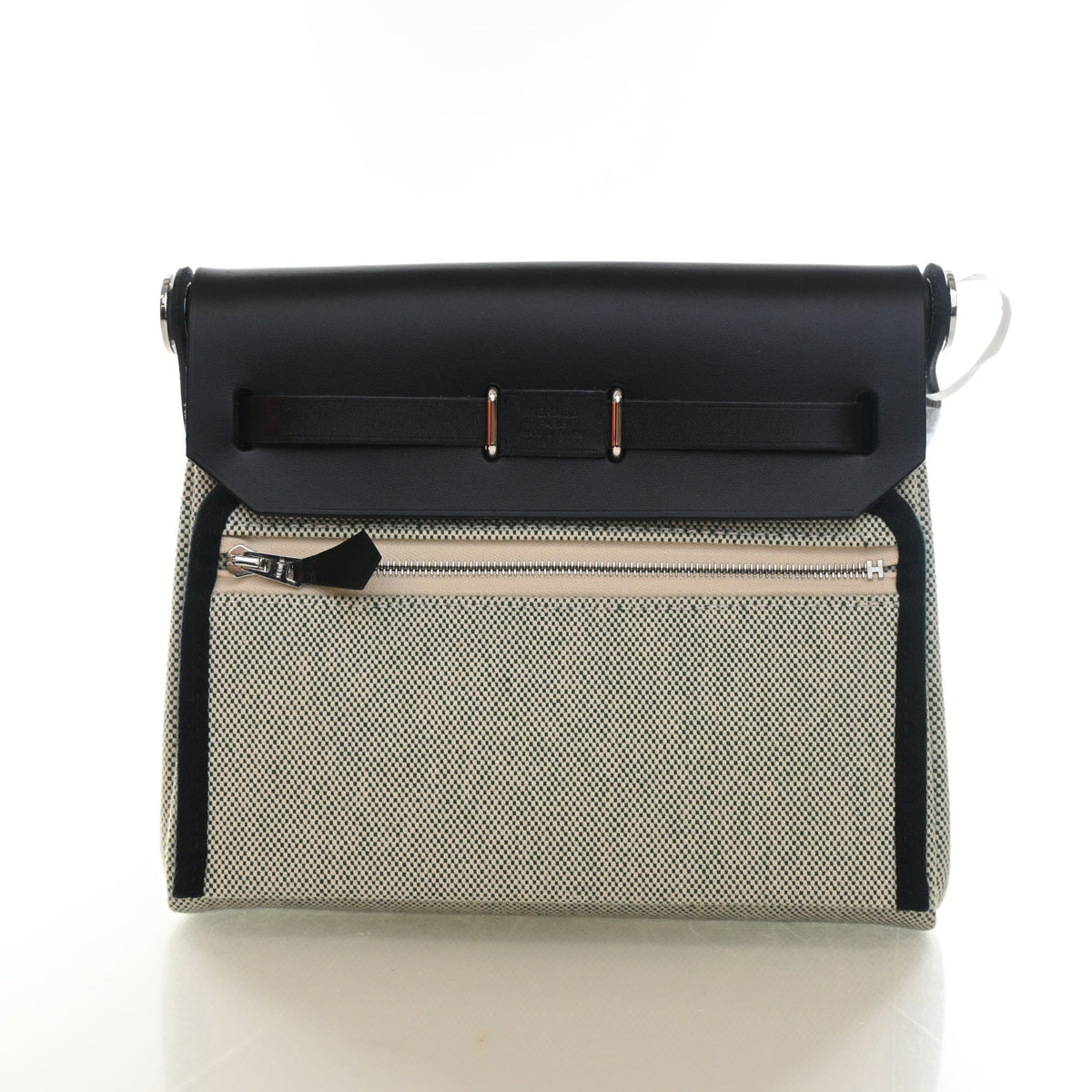 Hermès Noir Toile Mini Herbag Zip 20, photo 11 of 13