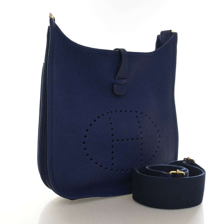 Hermes Bleu Saphir Clemence Evelyne III 29