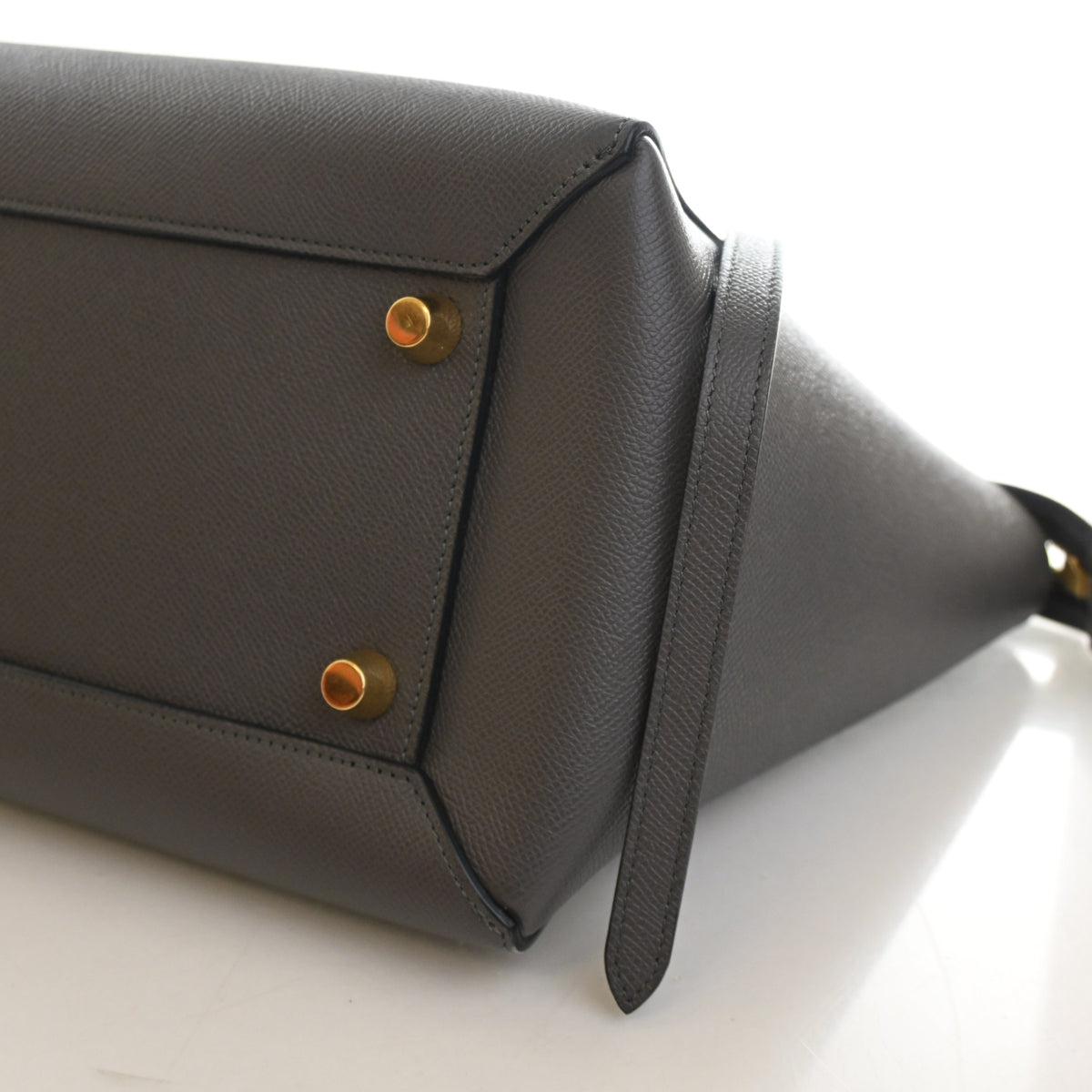 Pre-Owned Celine Belt Bag Mini Calfskin, base and feet view, photo 7 of 14