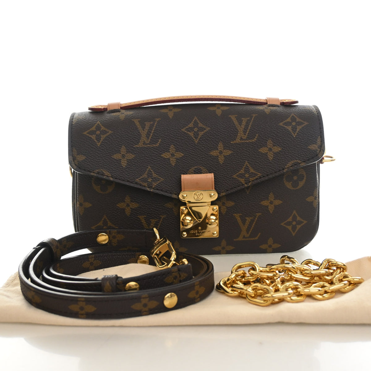 Pre-Owned Louis Vuitton Pochette Metis Monogram East-west, front view, photo 13 of 13