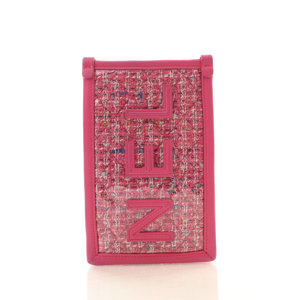 Pre-Owned Chanel Clutch PVC Tweed With Chain, detail view