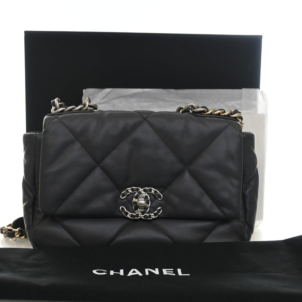 Chanel Medium Lambskin 19 Flap Bag, photo 15 of 15