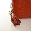 Gucci Ostrich Soho Zippy Wa...
