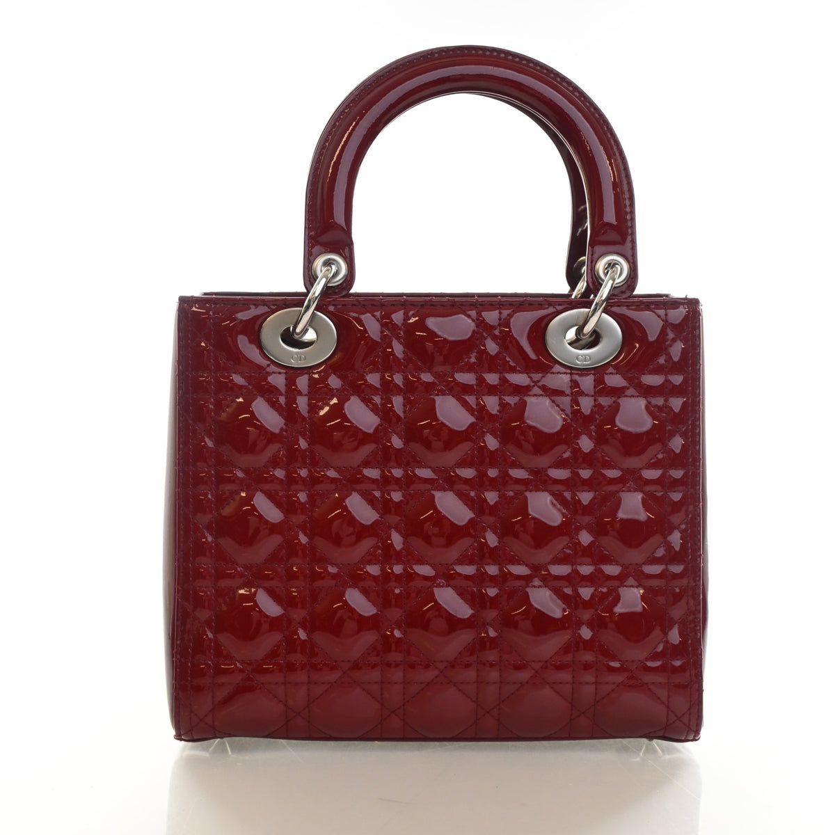 Pre-Owned Christian Dior Lady Dior Medium Patent Leather, front view, photo 11 of 16