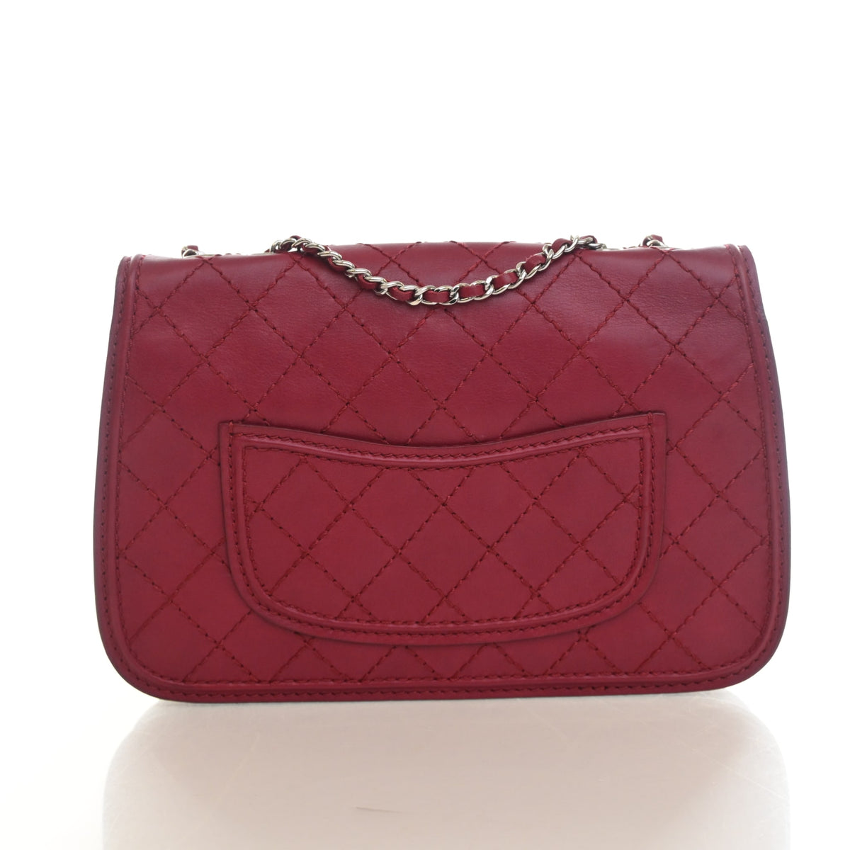 Chanel Vintage Medium Calfskin Double Stitched Flap Bag, photo 11 of 16