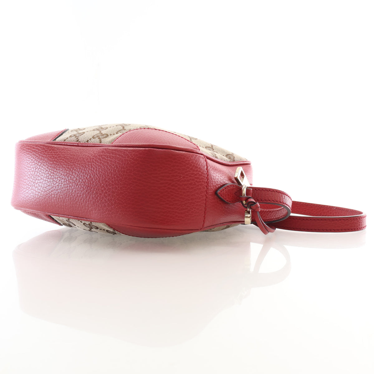 Pre-Owned Gucci Mini GG Canvas Bree Crossbody, side profile
