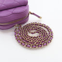 Chanel Mini Purple Lambskin...