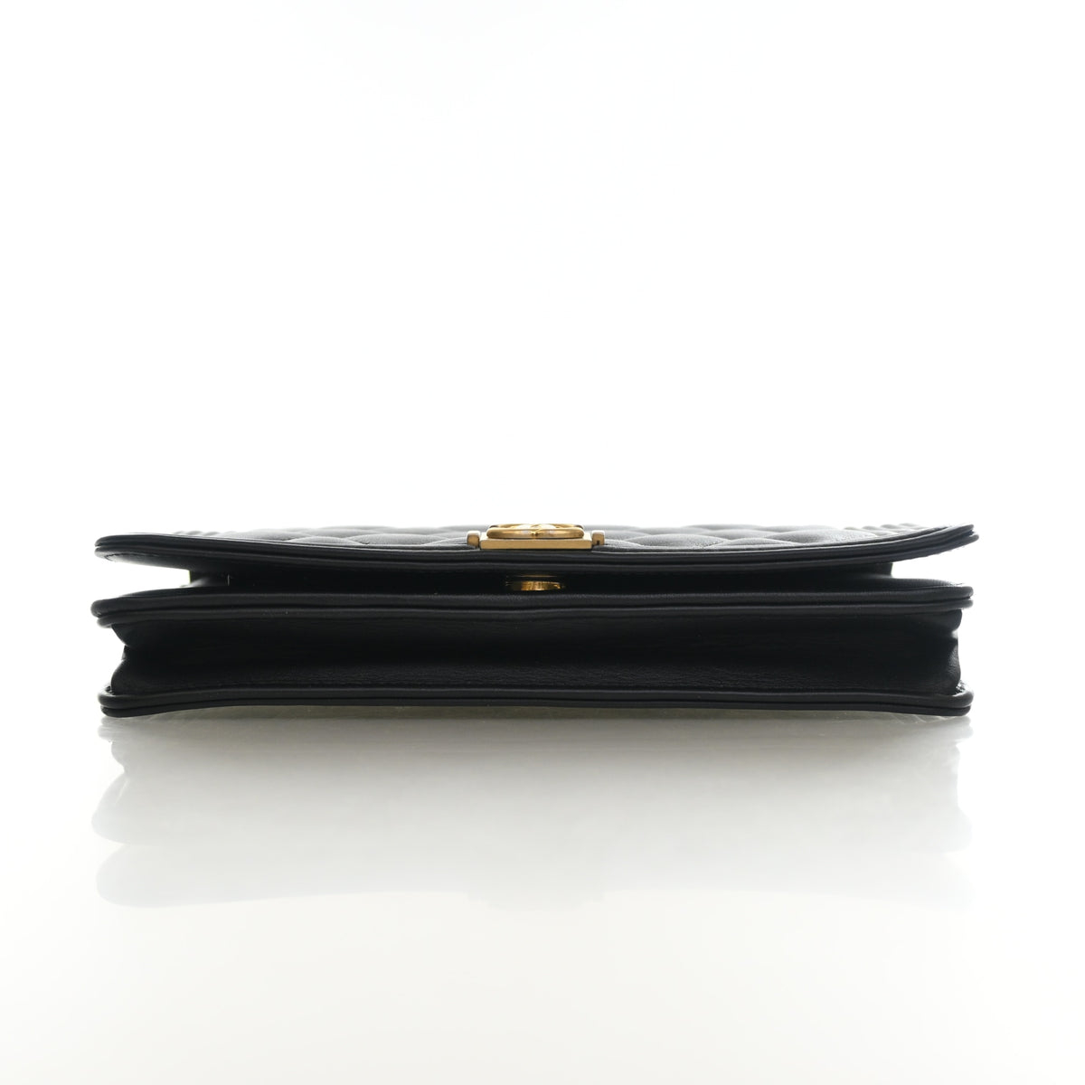 Pre-Owned Chanel Wallet On Chain Lambskin Boy WOC, side profile, photo 8 of 16