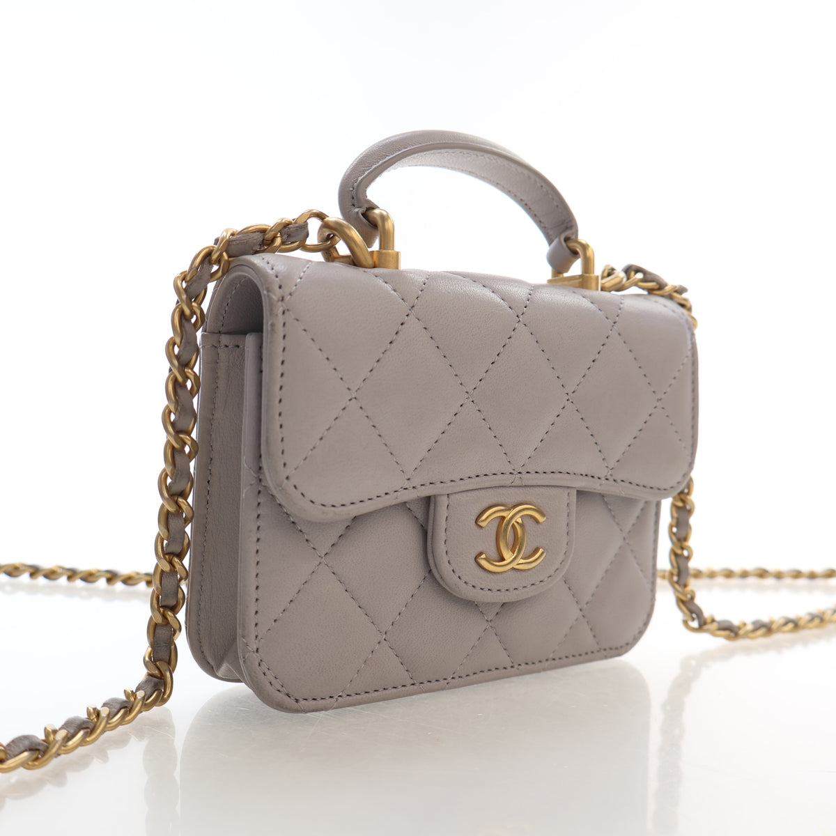 Chanel Mini Lambskin Pouch on Chain, photo 2 of 19